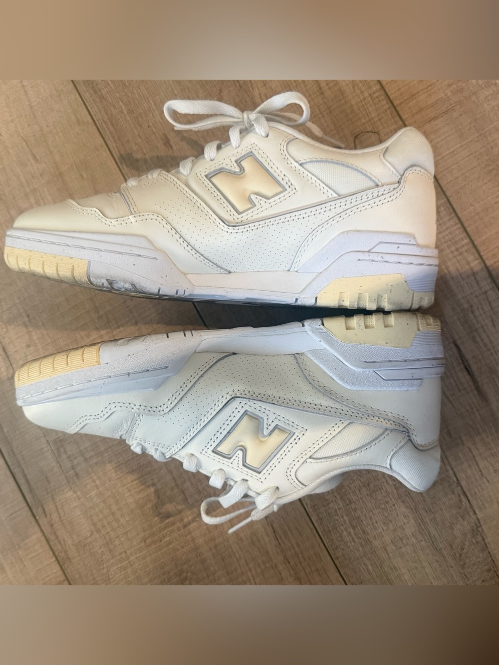 New Balance 550 Sneaker, 9.5, seasalt/calcium - Picture 14 of 16
